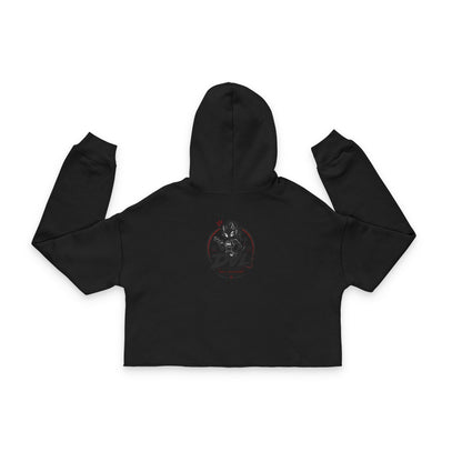 Cropped hoodie met halter duivel