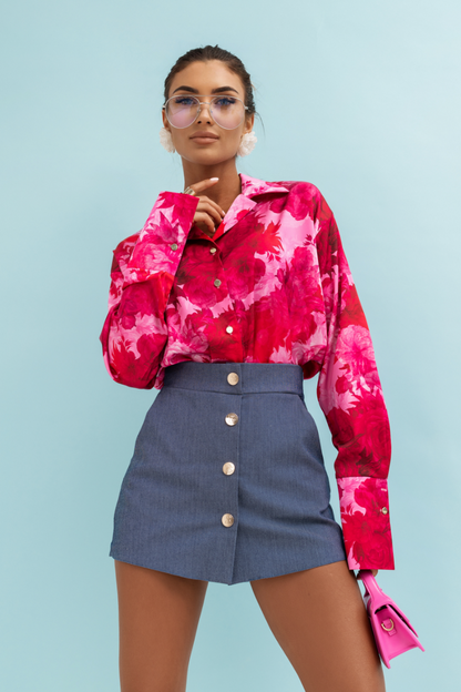 MADDIE Satin Shirt